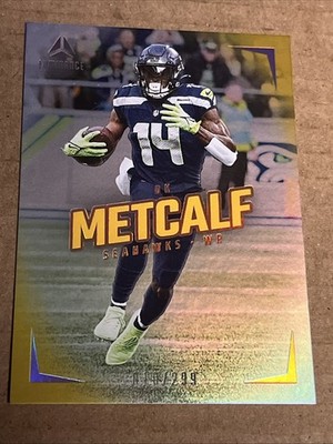 2024 DK METCALF Panini Luminance #68 10/299 Gold-Yellow Parallel SEAHAWKS Card