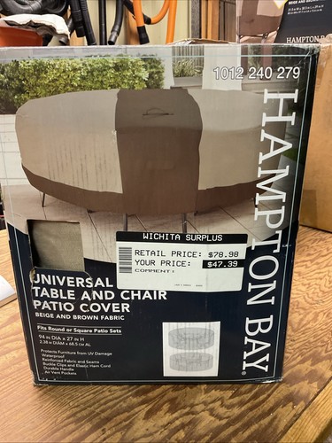 Hampton Bay 1012240279 Universal Tisch und Stuhl Terrassenabdeckung