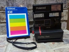 Vintage Polaroid One-Step Flash 600 Instant Film Camera W/ Strap. Unopened Film