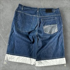 Vintage Sean John Jean Shorts Mens 40 Blue Y2K Grunge Baggy Wide Leg Hip Hop 00s