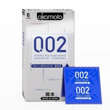 Okamoto 0.02 Japan's Best Thinnest Condom  Super Strong Pack of 1, 6Pcs 