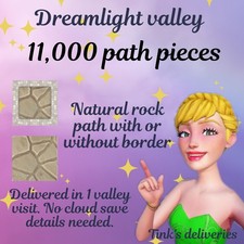 Dreamlight Valley Resources ?? 11,000 path piece pack natural rock path 