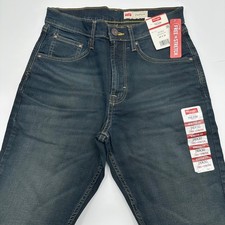 Wrangler Five Star Athletic Fit Jeans Mens 28x30 Dark Wash Stretch 90ATWHX NEW