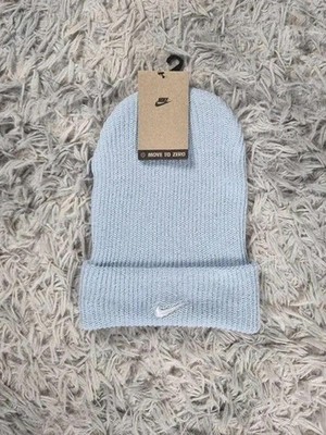 Nike Move To Zero Mütze hellblau Logo bestickt Streetwear Unisex Neu mit Etikett