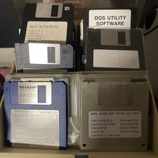 Gro&szlig;es Retro 3 5 Disketten-Konvolut mit Abschlie&szlig;barer Diskettenbox DOS Usw De