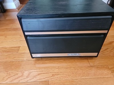Nintendo NES 2-drawer game holder controller zapper storage case cabinet Vintage