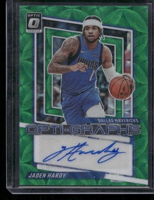 2023-24 Donruss Optic #OG-HDY Jaden Hardy Opti-Graphs Green International