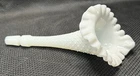 One (1) Vintage Fenton Hobnail White Milk Glass Epergne Horn Replacement 8.5”