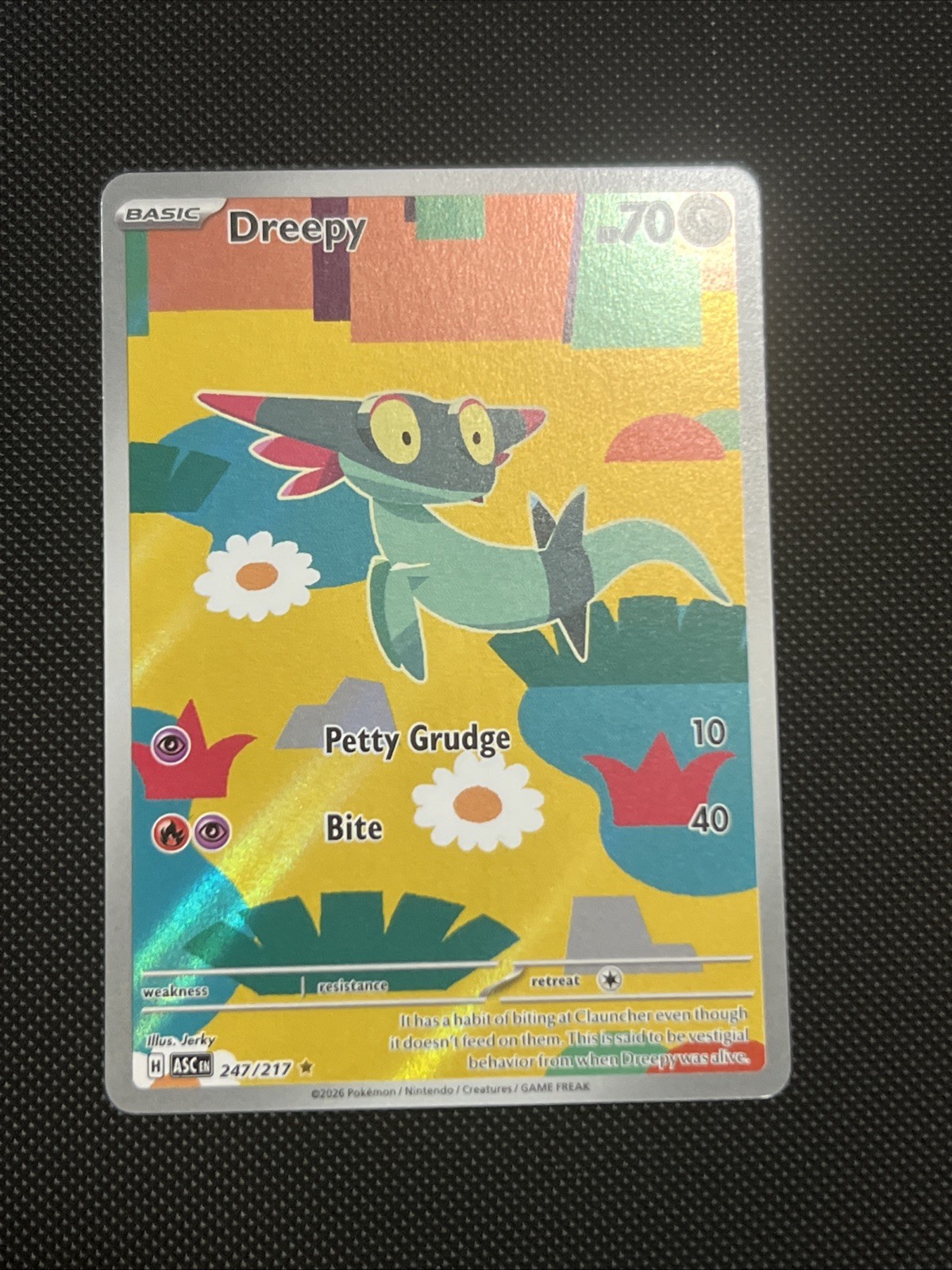 Pokémon Dreepy Full Art Holo 247/217 Basic 70 HP Dragon 2023 Card