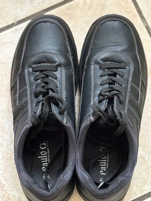 Herren Schnürhalbschuhe Paulo G , Gr. 43, schwarz, gebraucht, wie neu!