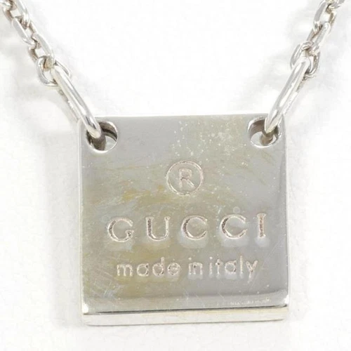 Collana Gucci in argento peso totale circa 5 9 g 47 cm GZl13b5n