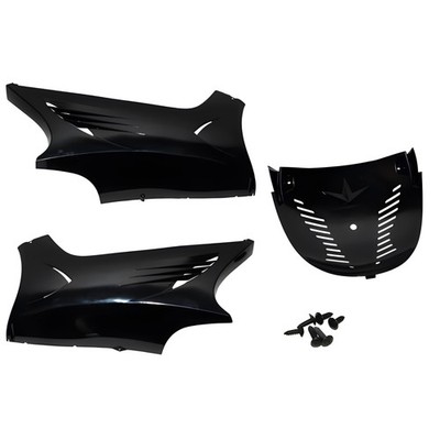 Verkleidung DMP Unterboden unlackiert 3 teilig für MBK Nitro Yamaha Aerox Roller