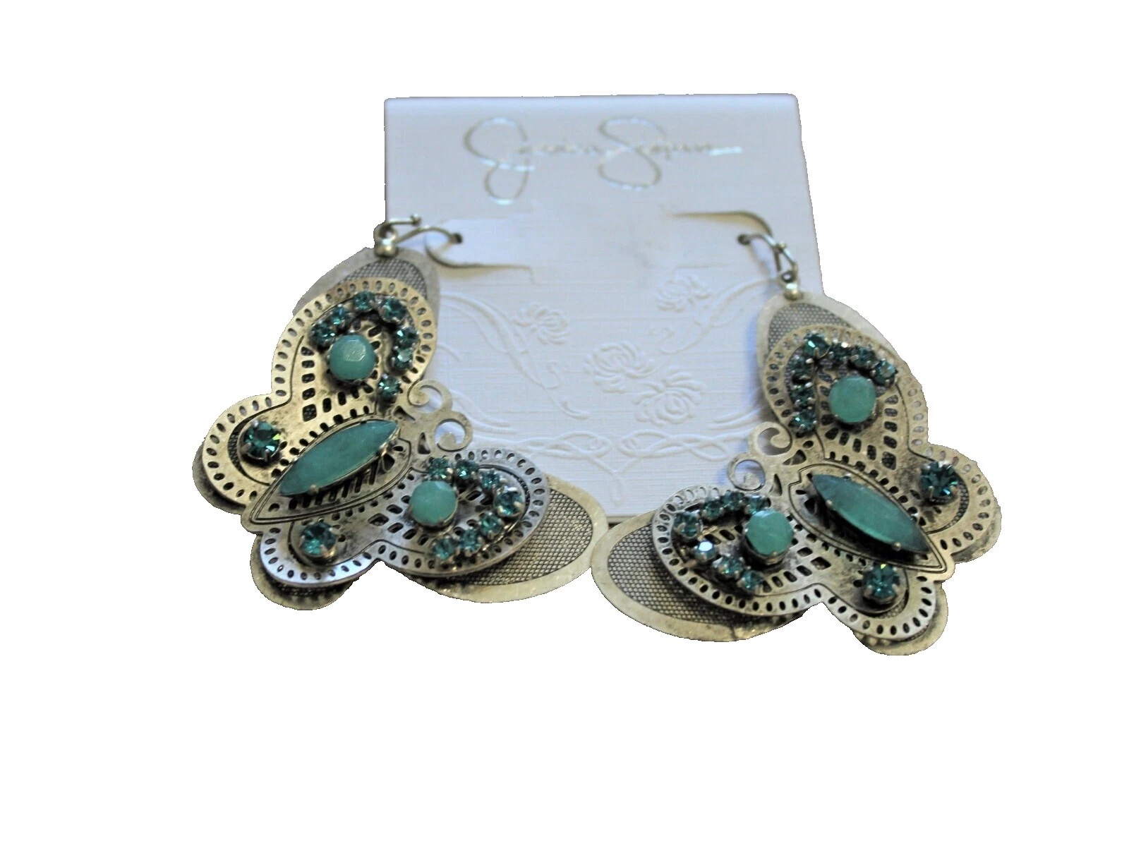 Piedra Bañado en Plata Jessica Simpson Joyería de Moda