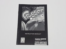 Frogger Majesco Authentic Original SNES Super Nintendo Manual Only