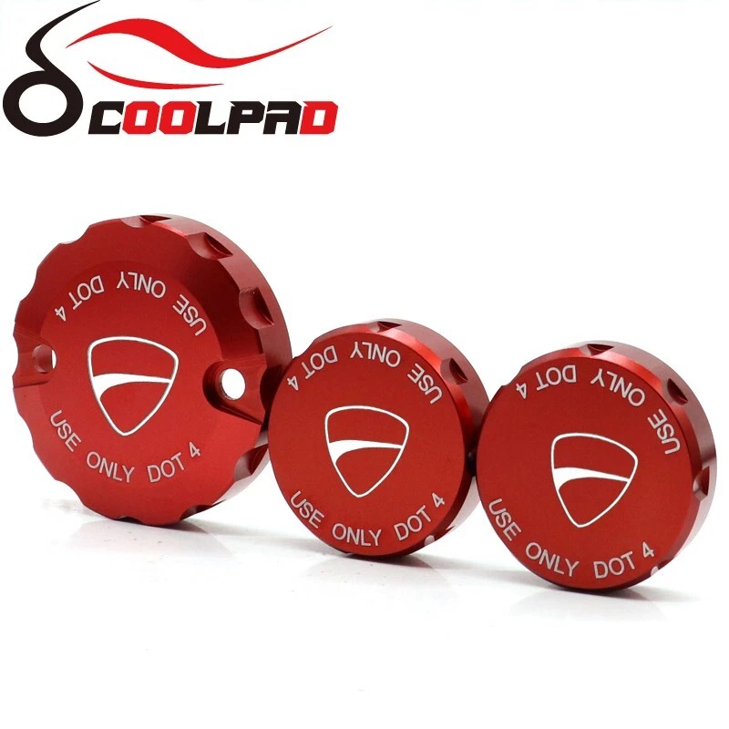 Cubierta de depósito de líquido de embrague de freno delantero trasero para DUCATI Monster 1100/1200 S/R Foto 3 de 4