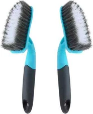 2-Pack Scrub Brush for Cleaning with Long Handle, Medium Firm Brush Bathroom Cle