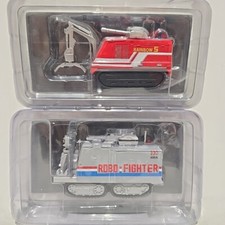 2x JAPANESE 1/43 FIRE ENGINE ROBOTS RAINBOX 5 & ROBO FIGHTER 330 DIECAST MODELS