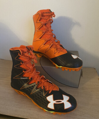 Under Armour Highlight スパイク オレンジ 🔥Under Armour Highlight Clutch fit MC Football Black/Orange