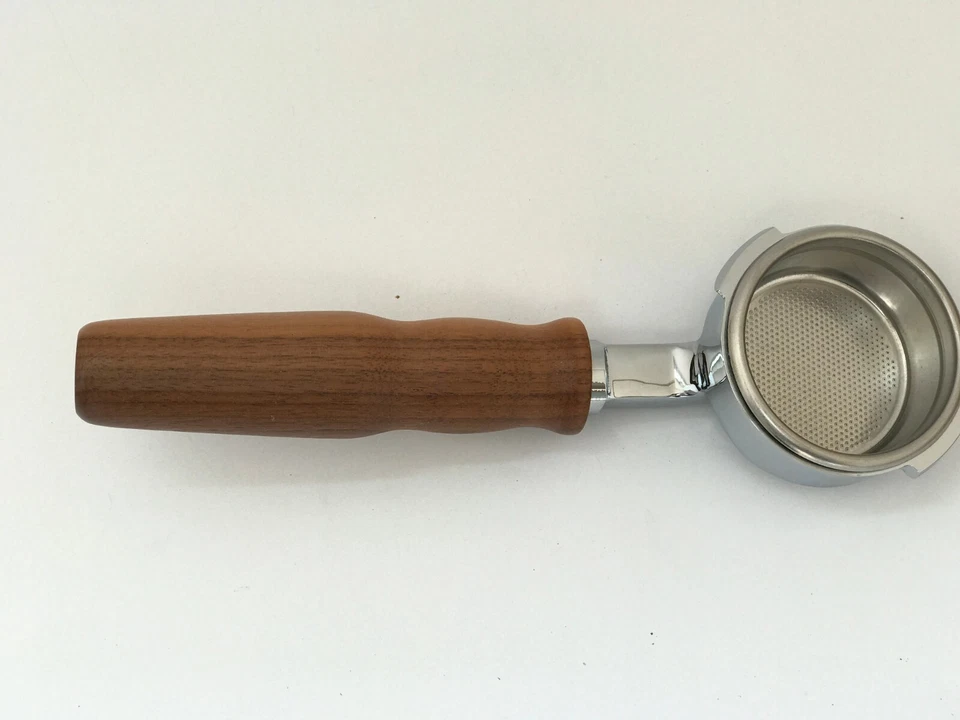 WOOD HANDLE GAGGIA ESPRESSO COFFEE Bottomless filter holder - portafilter  - Image 2 of 4