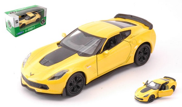 Welly Scale Diverse Chevrolet Corvette Z06 39 Cm 11 Statisches Modell Diecast-image