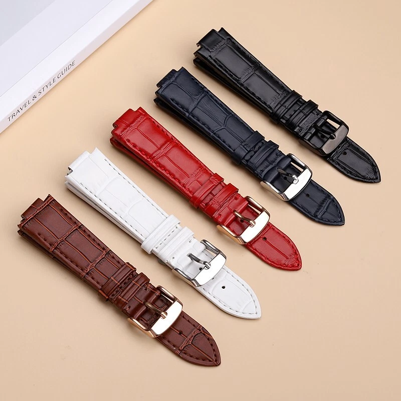 Correa de cuero de desmontaje rápido para LV boca convexa 21 x 12 mm correa de reloj para hombre Foto 2 de 4