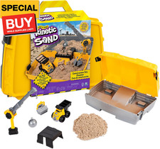 , Construction Site Folding Sandbox with 2lbs Play Sand  Toy Truck, Sensory Toy