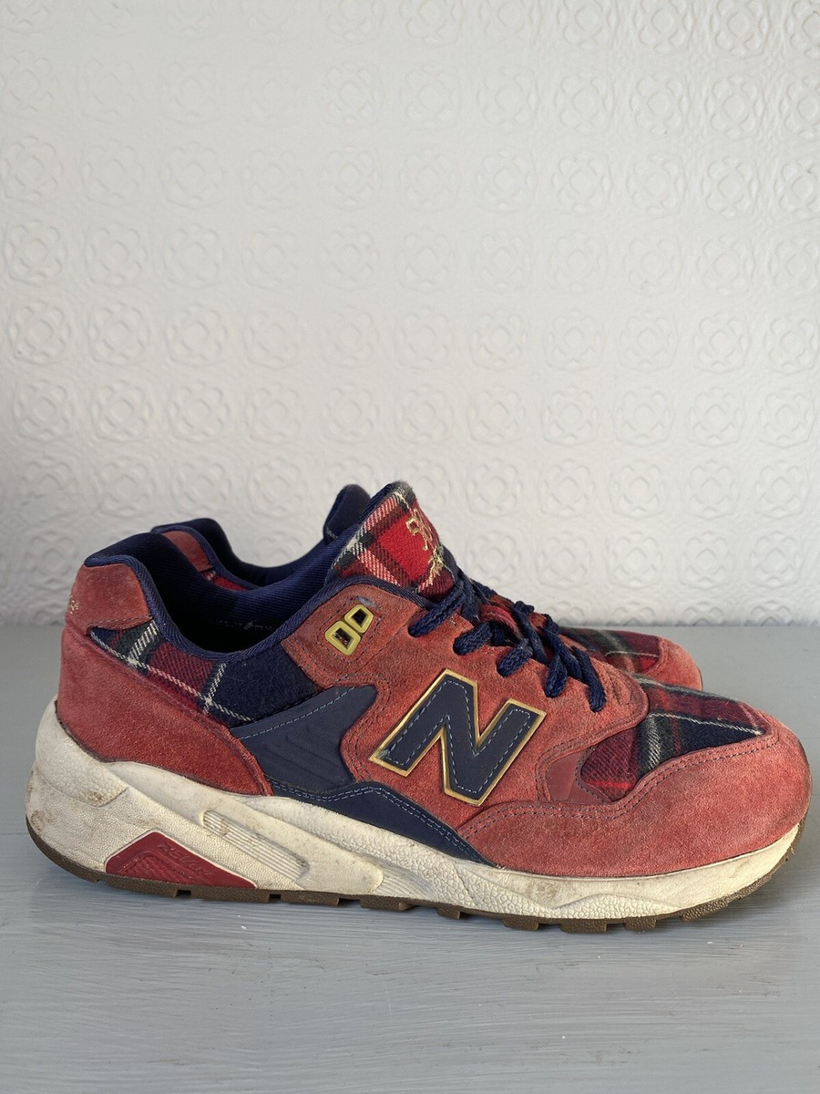 New Balance 580 REV LITE Trainers Size UK Red Tartan EU 40