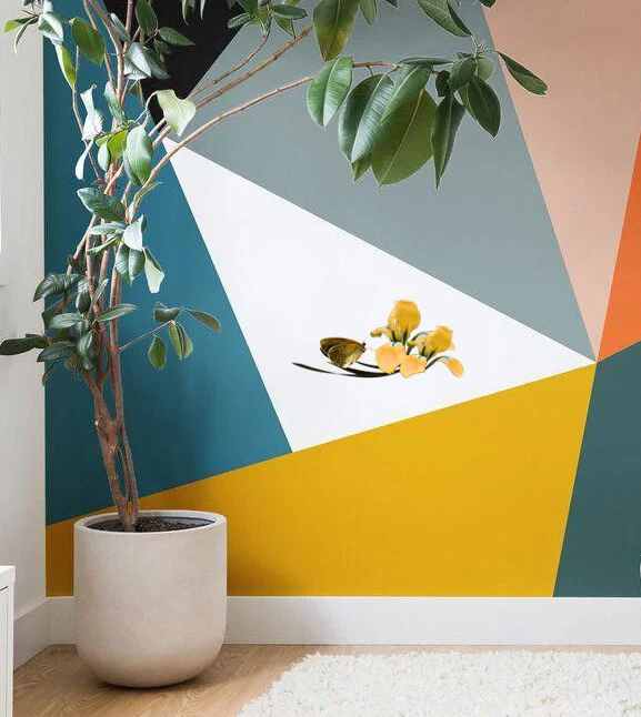 Iris Flowers vinyl sticker, Butterfly Decal, Flowers Sticker, Flowers Wall Decor - Image 4 of 4