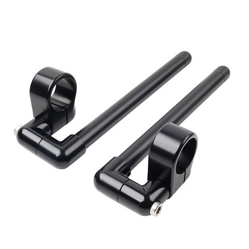 46MM Cafe Racer Bars 7/8" Motorcycle Universal Clip-On Handlebar Fork Tube - Picture 6 of 11