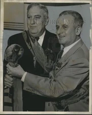 1953 Press Photo Celtic Club of Louisiana Members with Shillelagh - nox32478