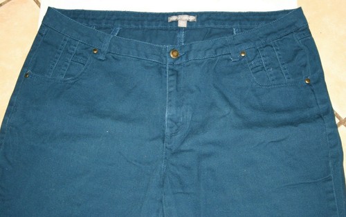 Jessica London jeans womens 20 wide straight 39 x 30 green teal