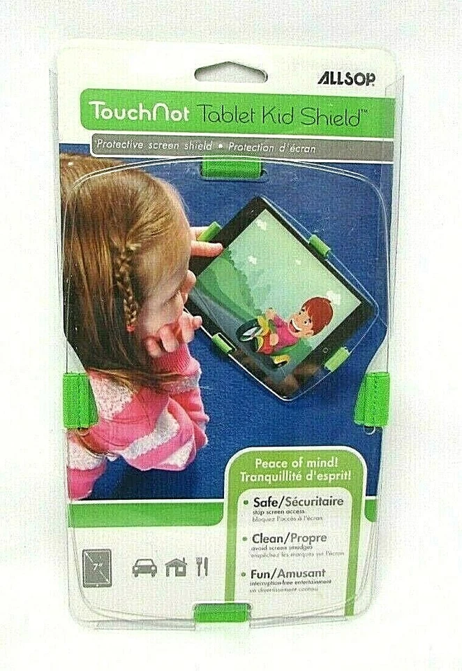 Allsop Touch Not Tablet Kid Shield Protective Screen w/ Secure Tabs Lot of 2  - Image 2 of 3