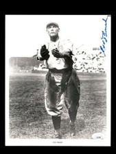 Edd Roush JSA Coa Signed  8x10 Photo Autograph Reds