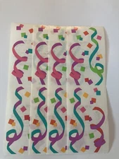 Mrs. Grossman’s Lot Of 4 Strips CONFETTI STREAMERS Creative Memories VTG 1987