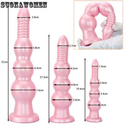 Silicone Anal Plug Huge Dildo Prostate Massage Anal Dilator Butt Plug Adult  toys | eBay