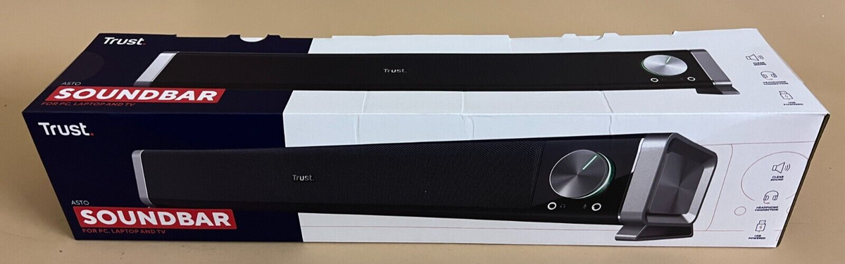 Trust Asto Soundbar for PC and TV Black (21046) for sale