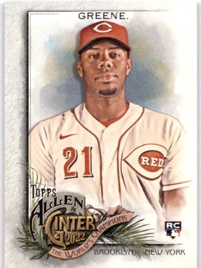 HUNTER GREENE RC 2022 Topps Allen & Ginter #250 Cincinnati Reds