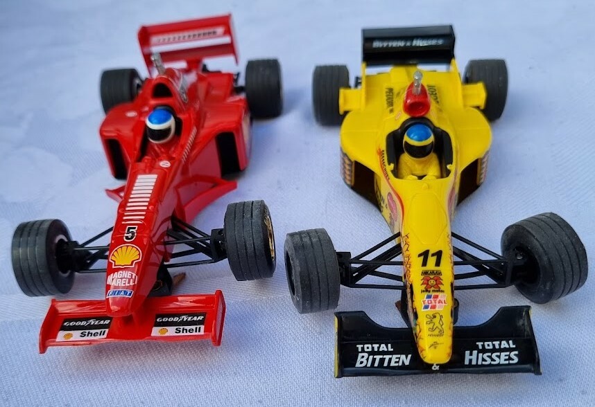 RARE Formula 1 Slot Car NINCO 20106 132 NC1 750GM 2 Car Set Ferrari Jordan eBay