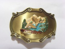 1978 vintage raintree belt buckle unused American wildlife duck collector 50896