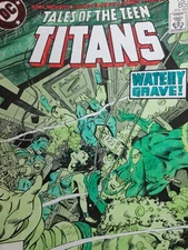 TALES OF THE TEEN TITANS #85 1988 DC COMICS COVER PRODUCTION ART SIGNED TOLLIN