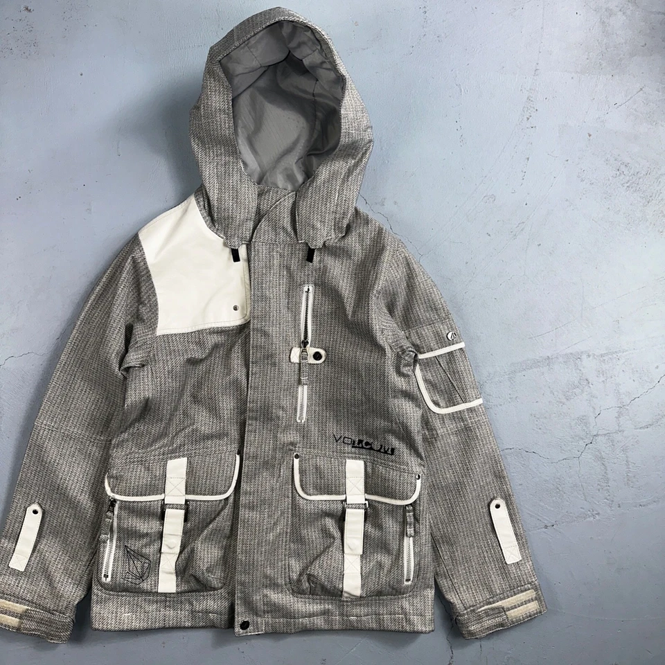 Volcom Snowboarding Jacket Men's Size Small Transition Parka Gray Ski - Image 2 of 4