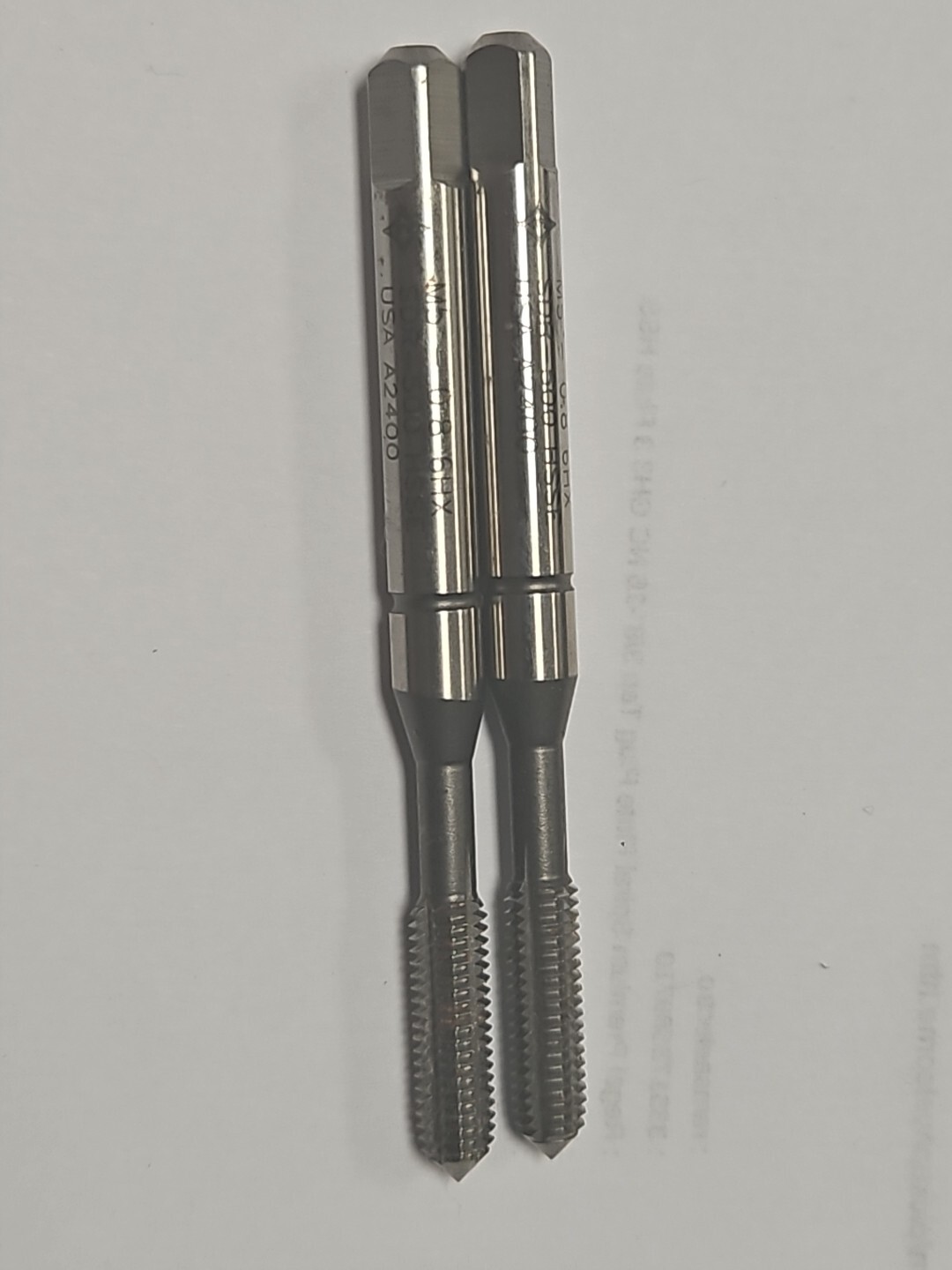 Lot of 2 Cleveland Thread Forming Tap, M5-0.80, Plug, Bright, 0 Flutes, NOS