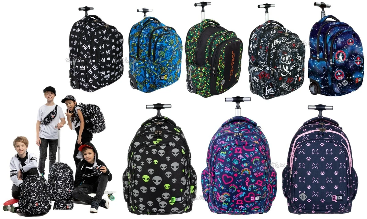 LOC Middle Elementary School Trolley Backpack cm. 48x35x20 unisex boy girl