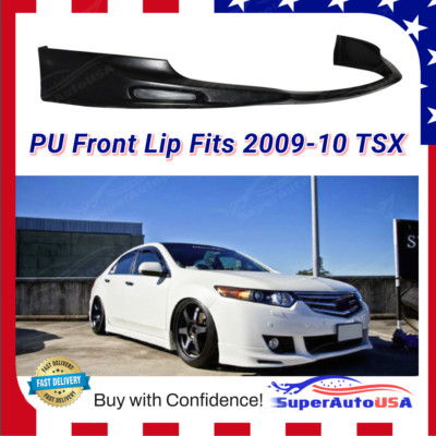 Fits Acura TSX 2009-10 Type-S Style Black Polyurethane Front Bumper Lip Body Kit