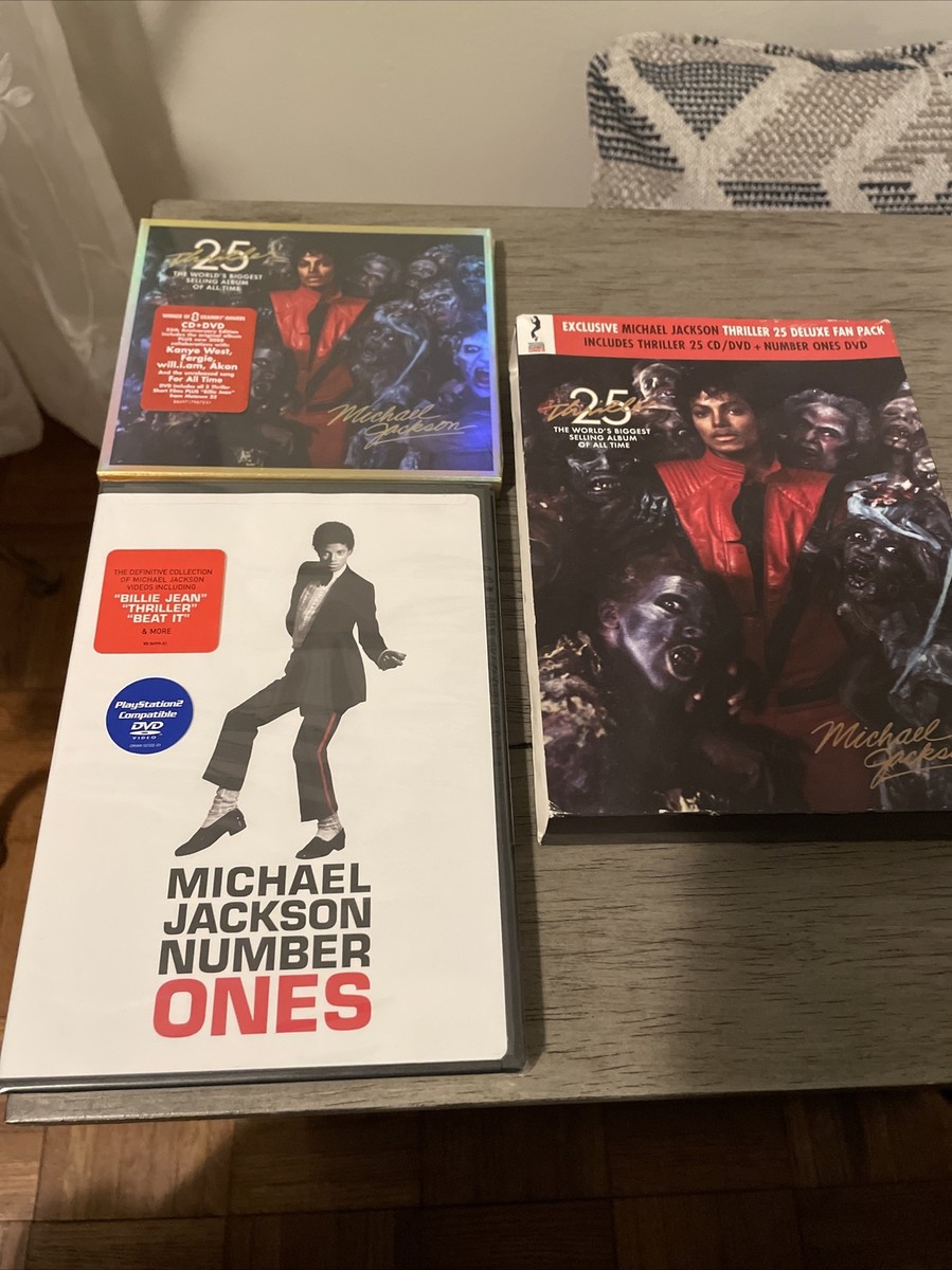 Michael Jackson Thriller 25th Deluxe Fan Pack - DVD - CD - VERY
