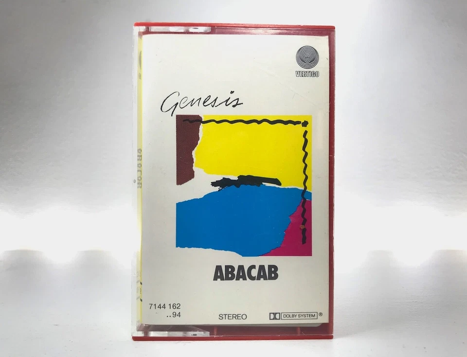 Genesis ABACAB Cassette **SCARCE W. GERMAN ISSUE 1981** RED CASE/VERTIGO SWIRL - Image 3 of 4