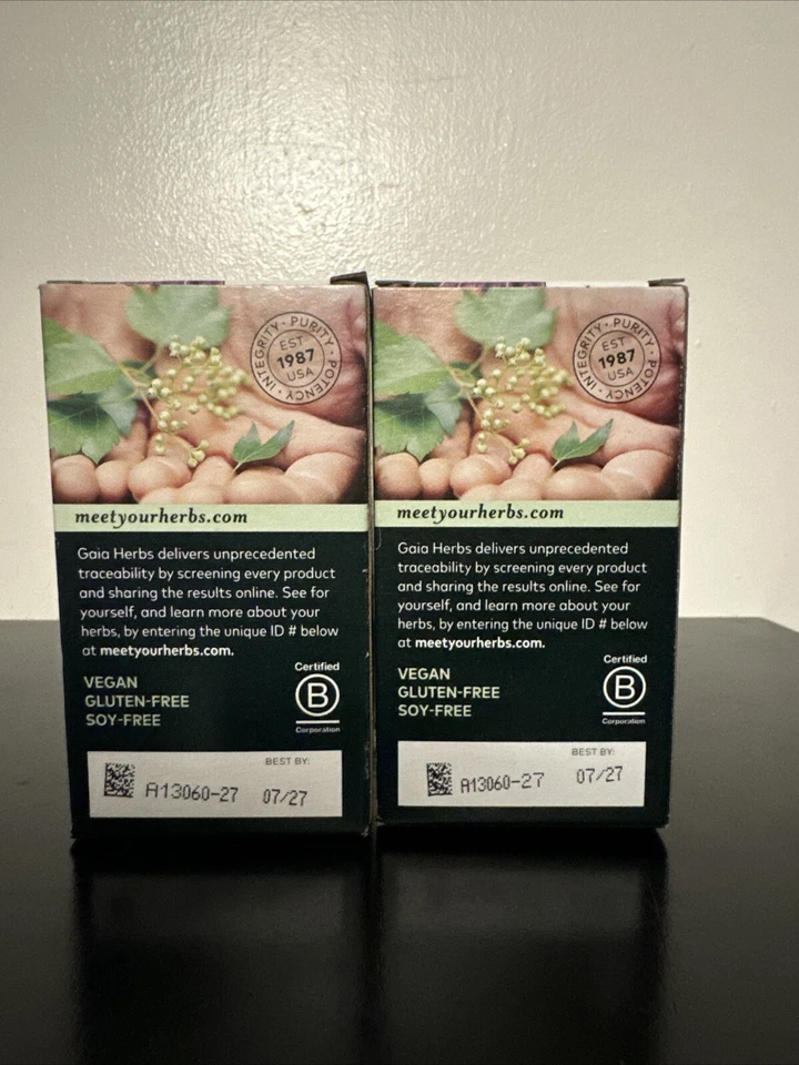 Cardo mariano Gaia Herbs, hígado y soporte de limpieza.   120 cápsulas veganas Foto 4 de 4