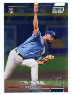 2022 Topps Stadium Club Chrome Tommy Romero RC Tampa Bay Rays #332