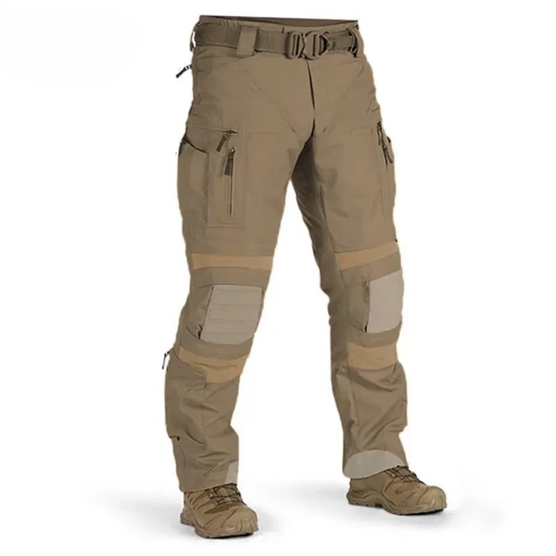 Outdoor Cargo Pants Wear Resistant Multi-Pocket Hiking Waterproof Loose Trousers