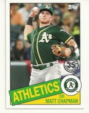  2020 TOPPS BASEBALL - MATT CHAPMAN - 1985 35th ANNIVERSARY - #78 - ATHLETICS